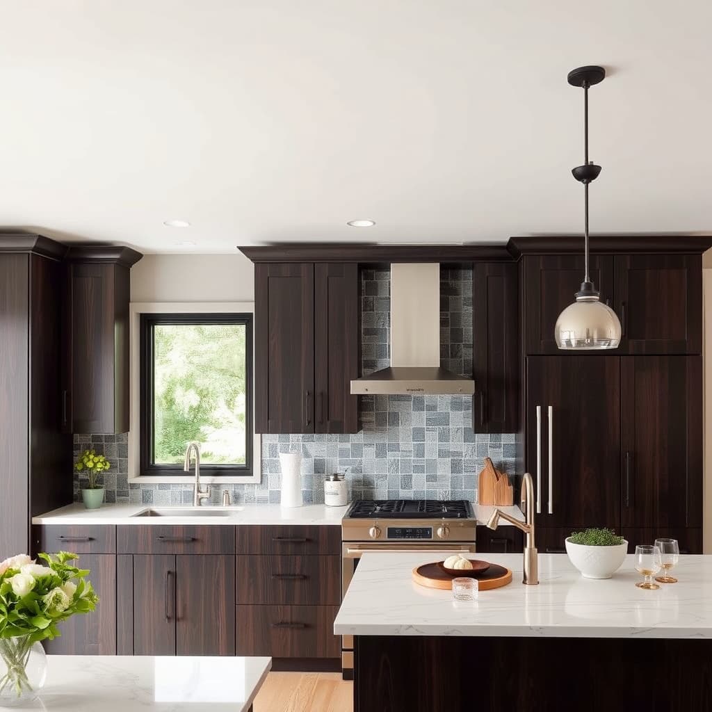 Refinished kitchen cabinets
